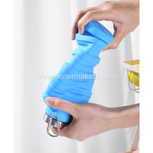 Silicone Collapsible Folding Water Bottle